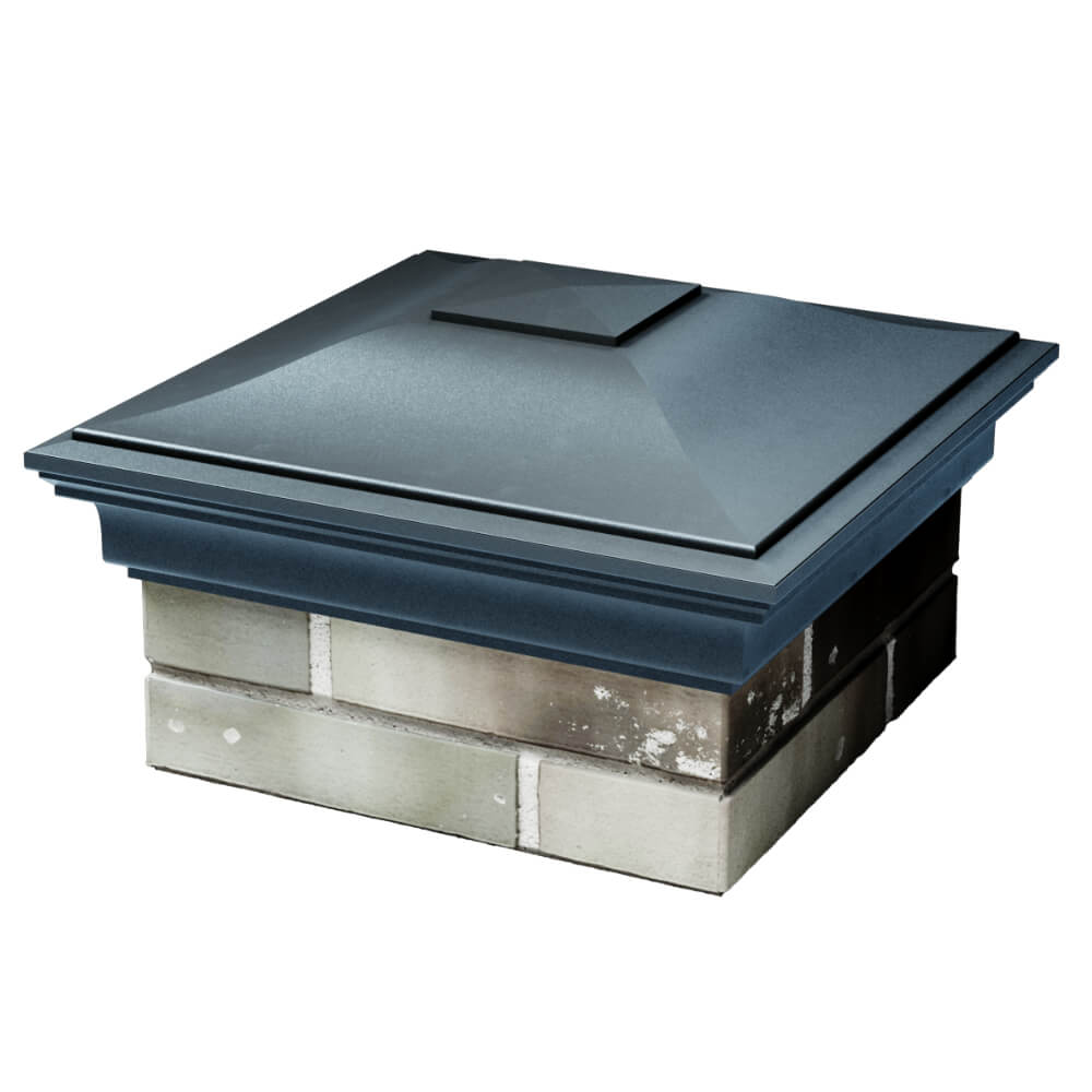 Колпак Zking Монблан Серый на столб 1.5х1.5 кирпича (385х385мм) в Рубцовске фото