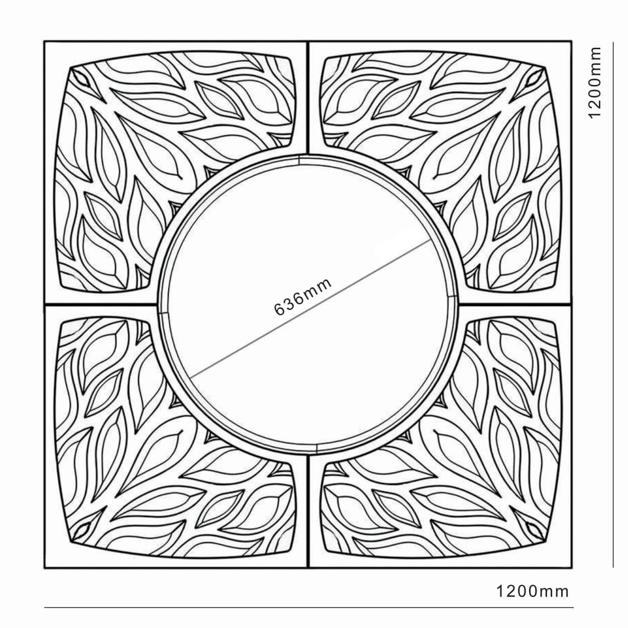 Приствольная решетка для дерева ZKING CRUST 1.2х1.2м Черная в Рубцовске фото