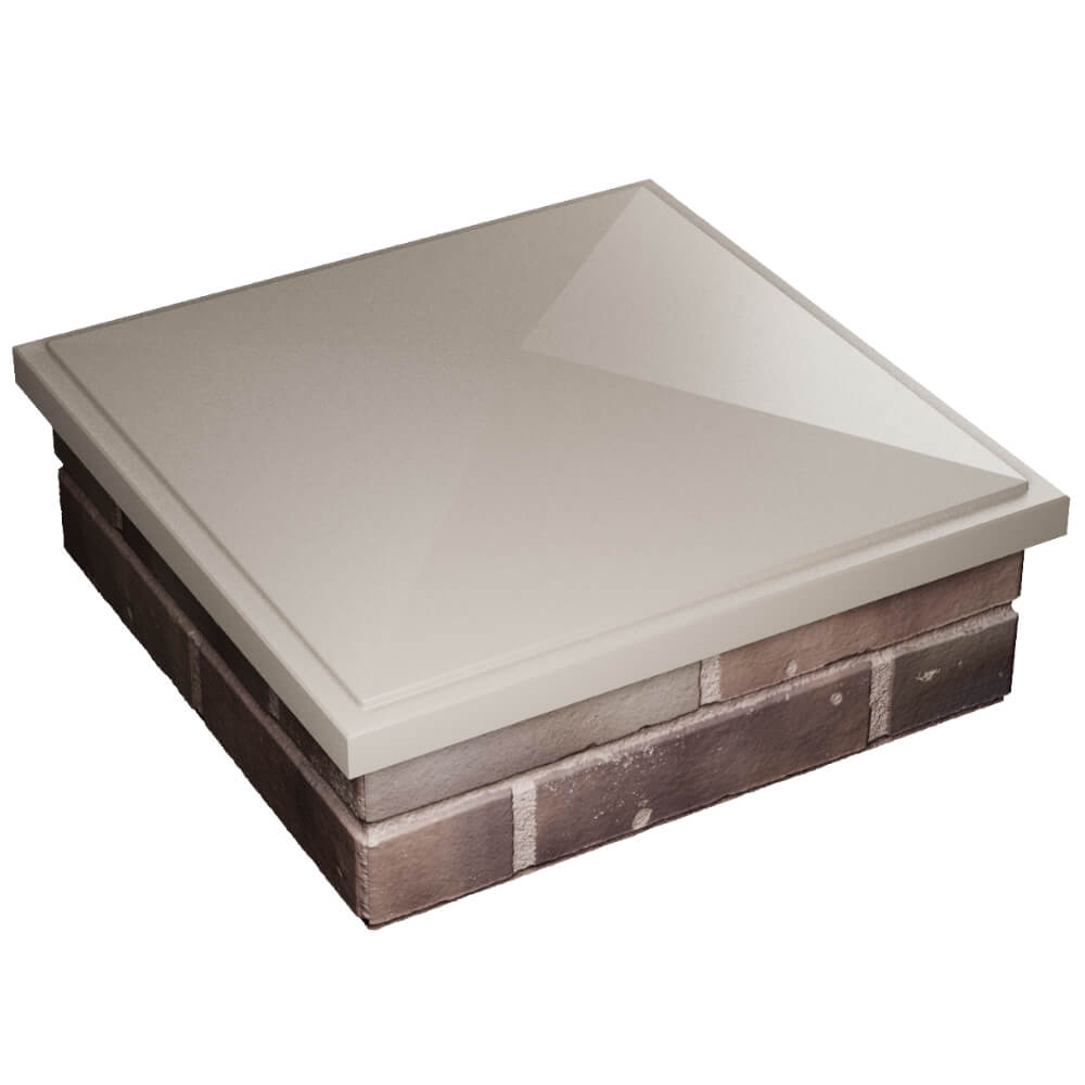 Колпак Zking БонаМоно Бежевый на столб 2х2 кирпича (515х515, 530х530мм) в Рубцовске фото