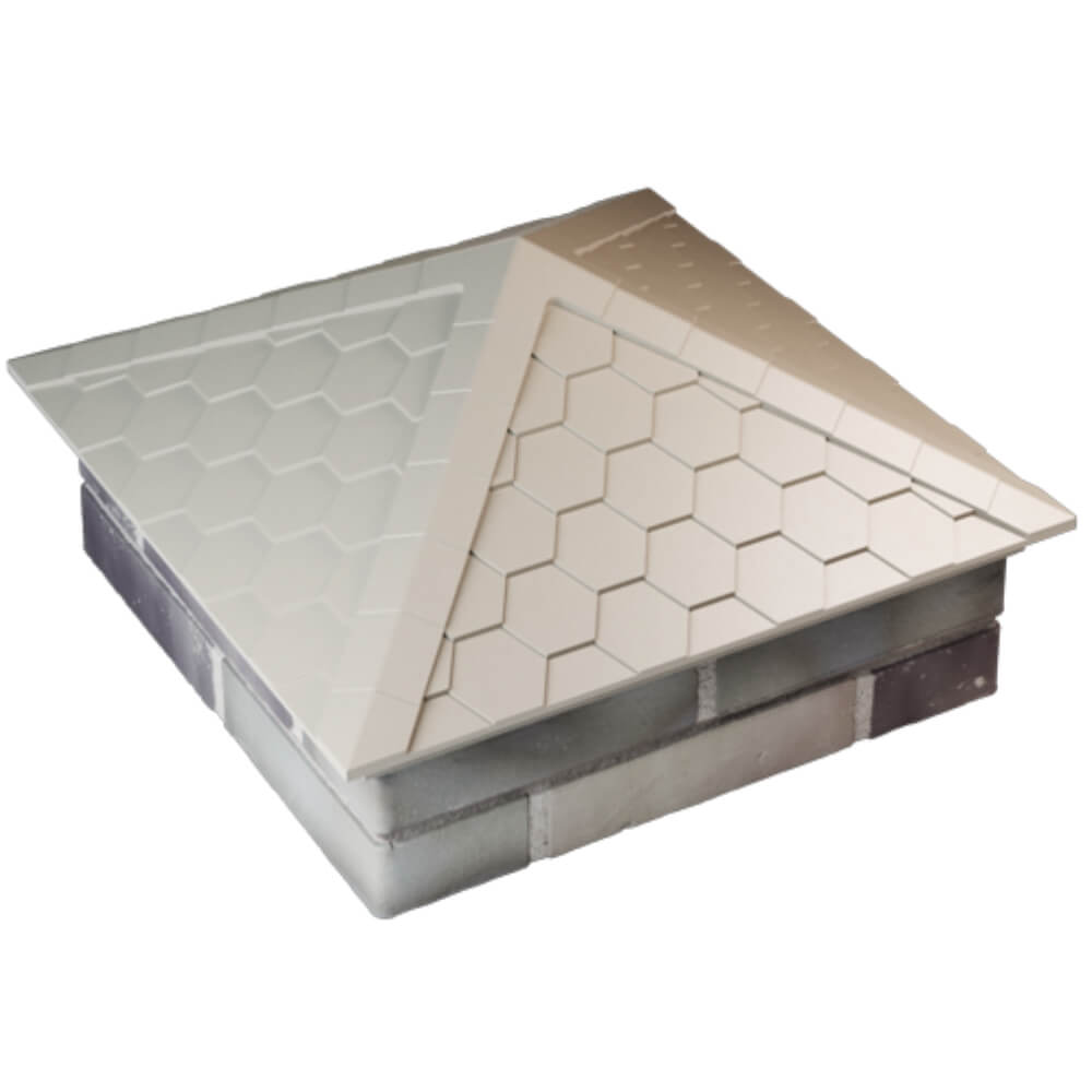 Колпак Zking Эверест Бежевый на столб 2х2 кирпича (535х535мм) Рубцовск фото