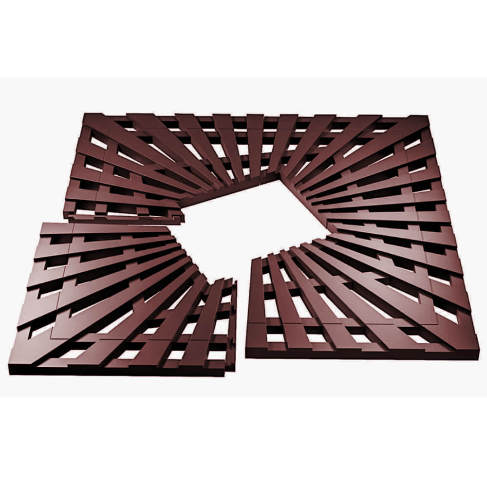 Приствольная решетка для дерева ZKING ATMOSPHERE 1.2х1.2м Коричневая в Рубцовске фото