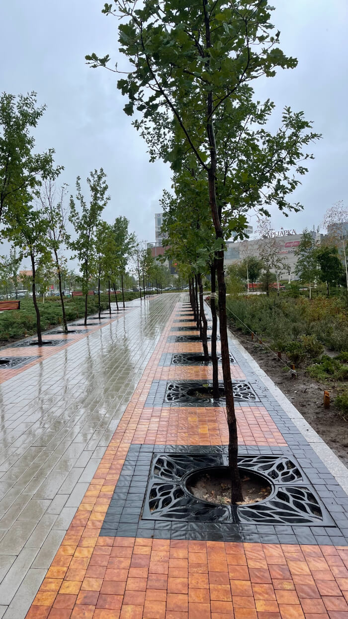 Приствольная решетка для дерева ZKING CRUST 1.2х1.2м Черная в Рубцовске фото