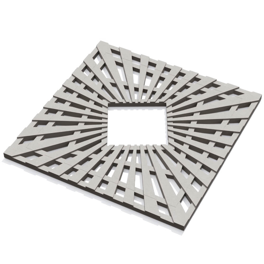 Приствольная решетка для дерева ZKING ATMOSPHERE 1.2х1.2м Бежевая в Рубцовске фото