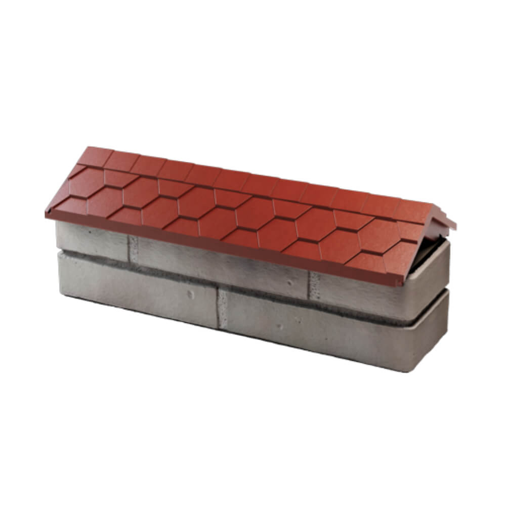 Парапет Zking Эверест Красный с посадкой на 0.5 кирпича (130мм) в Рубцовске фото