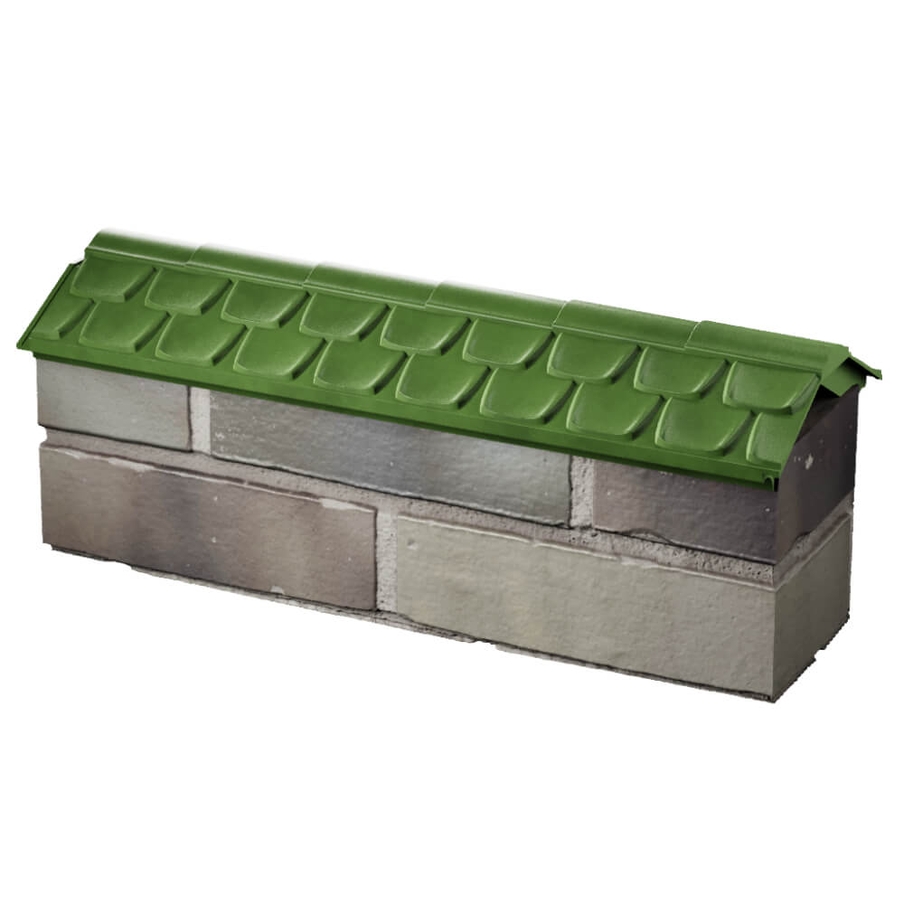 Парапет Zking Эльбрус Зеленый с посадкой на 0.5 кирпича (130мм) в Рубцовске фото