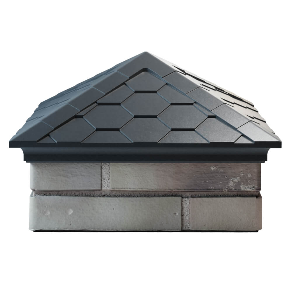 Колпак Zking Эверест Серый на столб 1.5х1.5 кирпича (390х390мм) Рубцовск фото