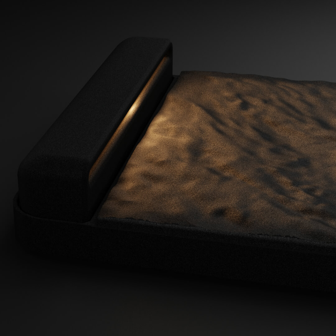 LED Светильник для шаговой плиты STONE Черный Сланец 330х75х98мм Рубцовск фото