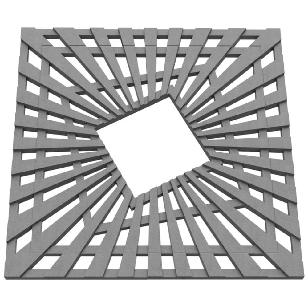 Приствольная решетка для дерева ZKING ATMOSPHERE 1.2х1.2м Серая в Рубцовске фото