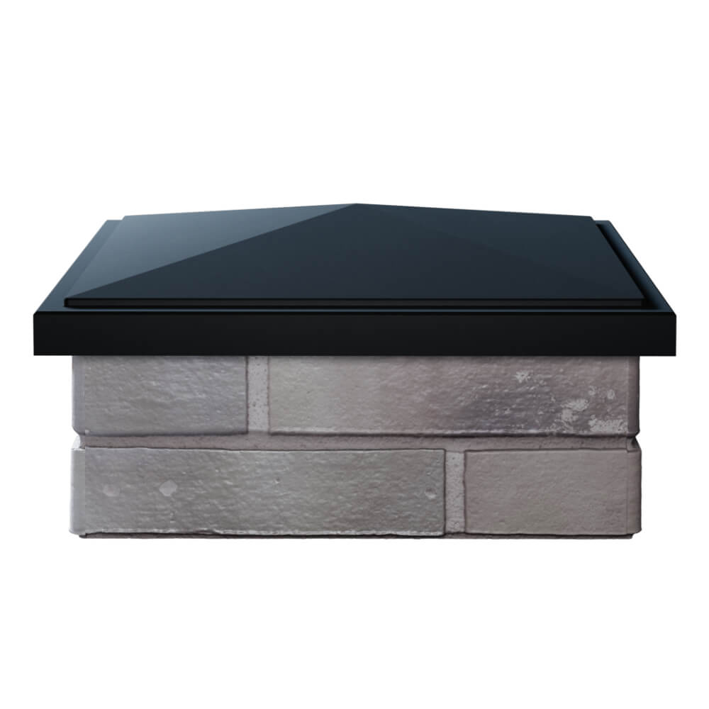 Колпак Zking БонаМоно Черный на столб 1.5х1.5 кирпича (385х385, 400х400мм) Рубцовск фото