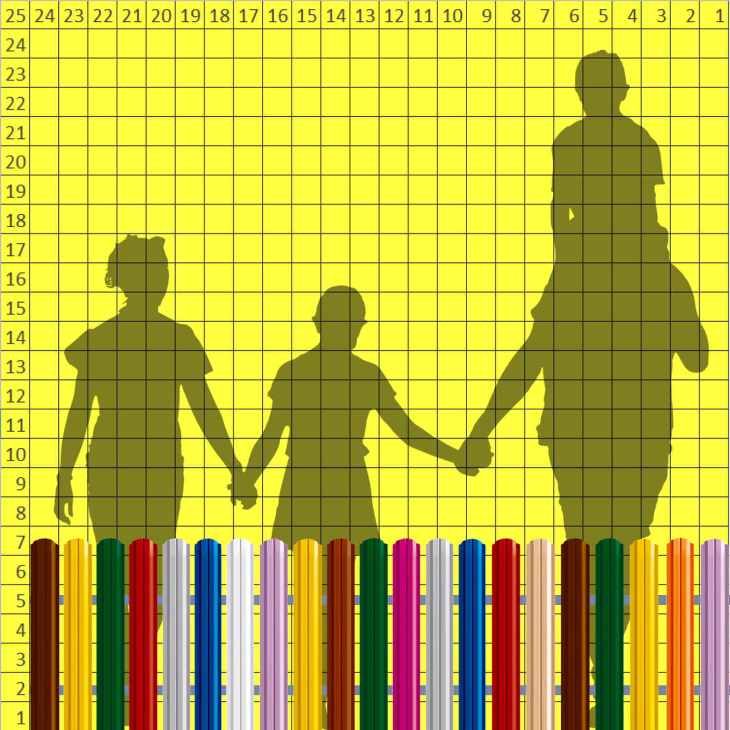 Декоративный заборчик «Нарядный Палисадник» высота 0.75м разноцветный