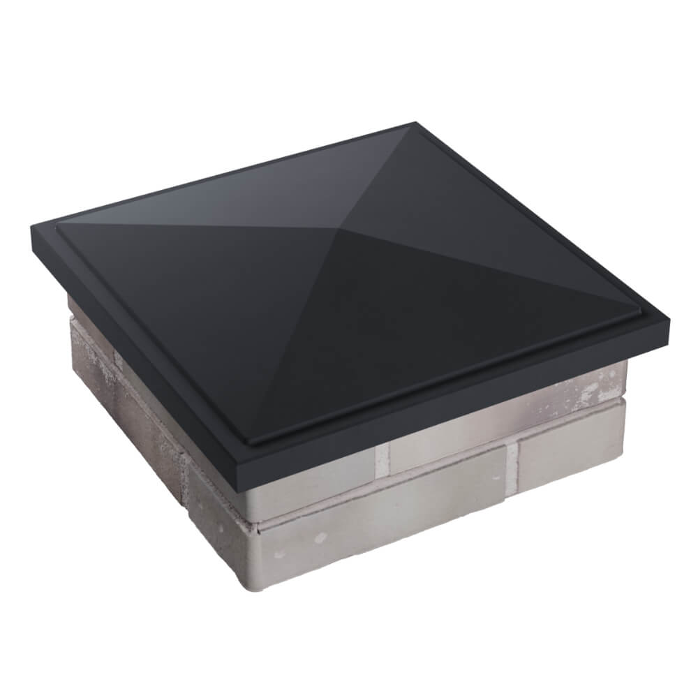 Колпак Zking БонаМоно Серый на столб 1.5х1.5 кирпича (385х385, 400х400мм) в Рубцовске фото