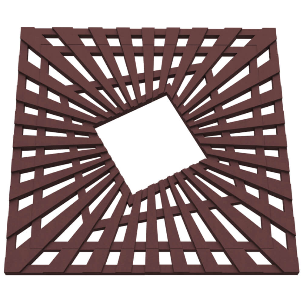 Приствольная решетка для дерева ZKING ATMOSPHERE 1.2х1.2м Коричневая в Рубцовске фото