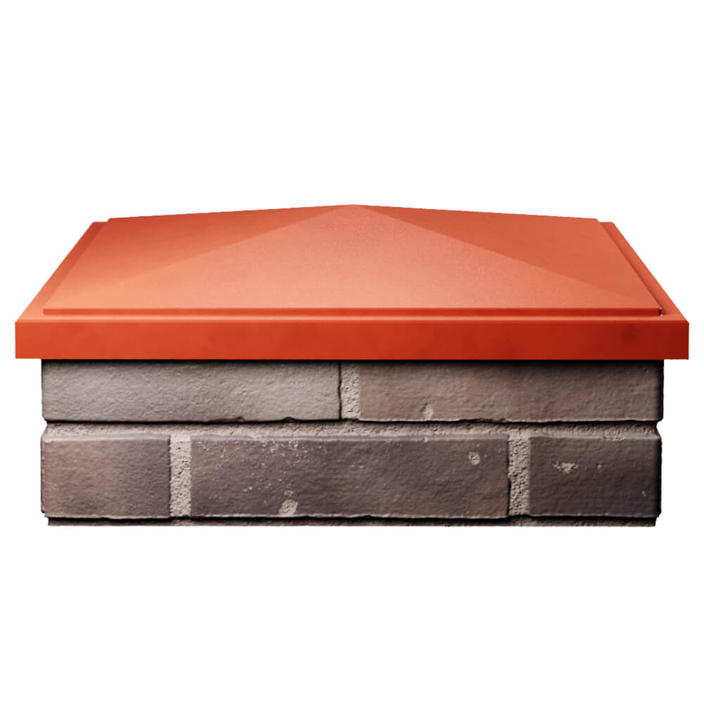 Колпак Zking БонаМоно Красный на столб 2х2 кирпича (515х515, 530х530мм) Рубцовск фото