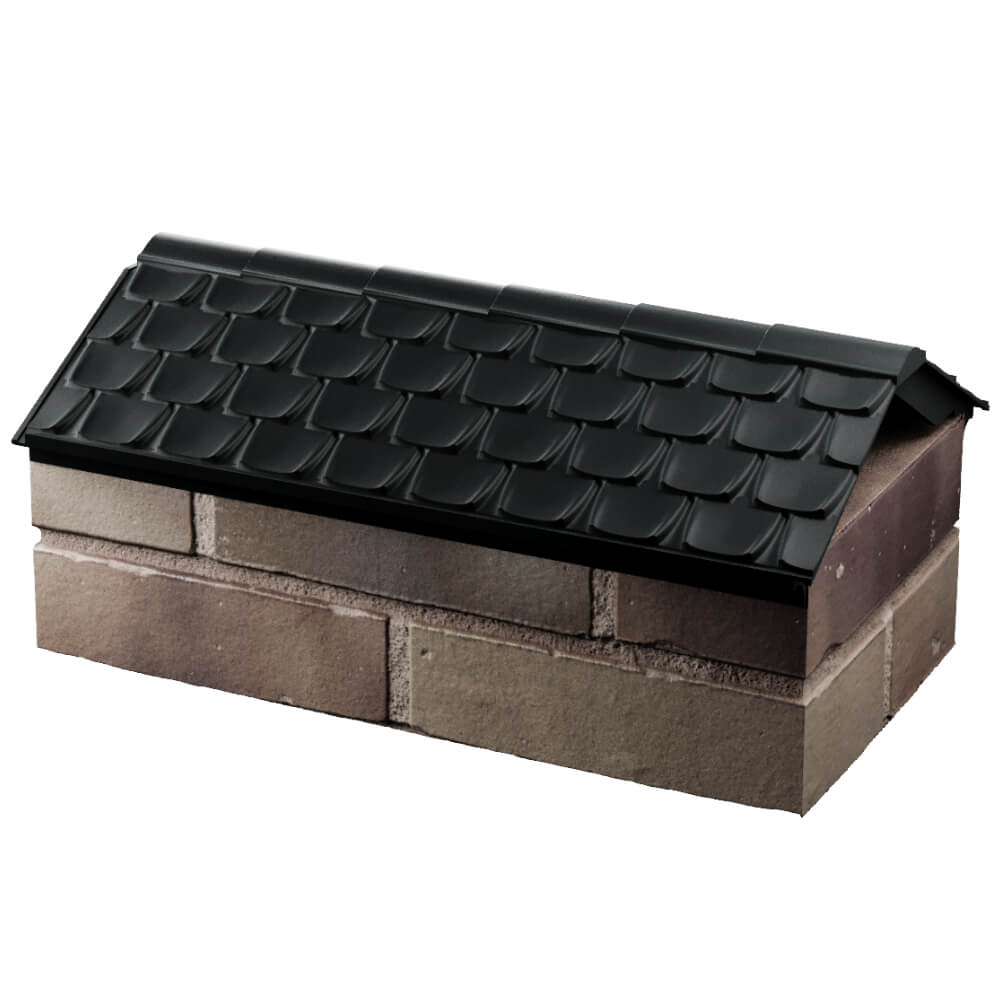 Парапет Zking Эльбрус Черный с посадкой на 1 кирпич (255мм) в Рубцовске фото