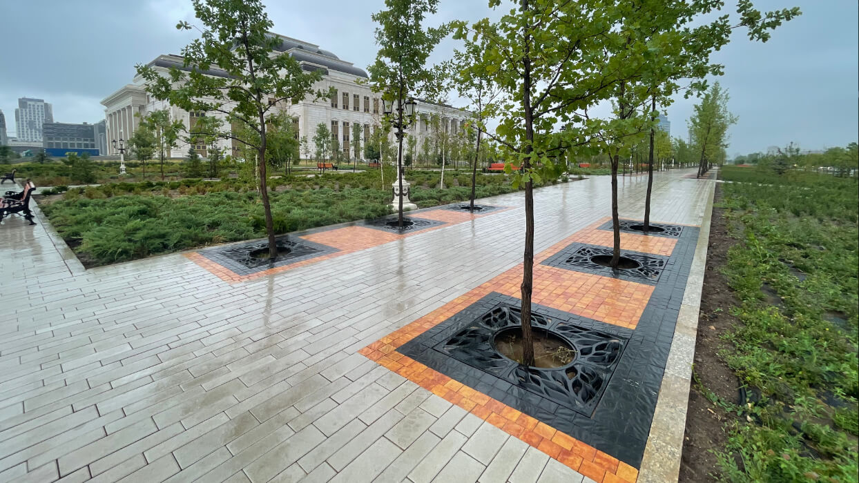 Приствольная решетка для дерева ZKING CRUST 1.2х1.2м Черная в Рубцовске фото