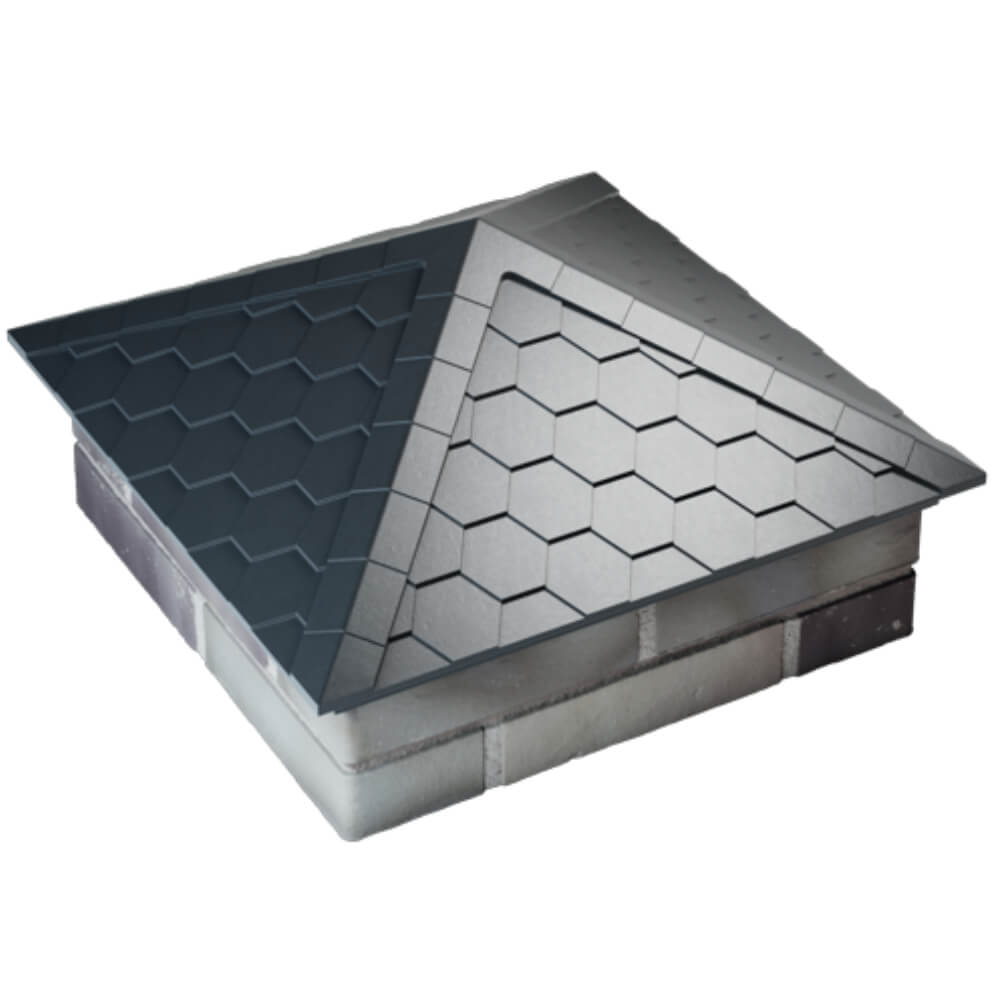 Колпак Zking Эверест Серый на столб 2х2 кирпича (535х535мм) Рубцовск фото