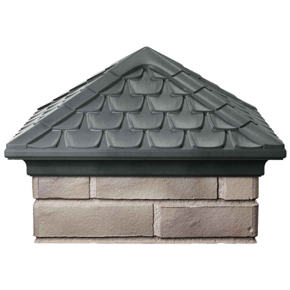 Колпак Zking Эльбрус Серый на столб 1.5х1.5 кирпича (385х385мм) Рубцовск фото