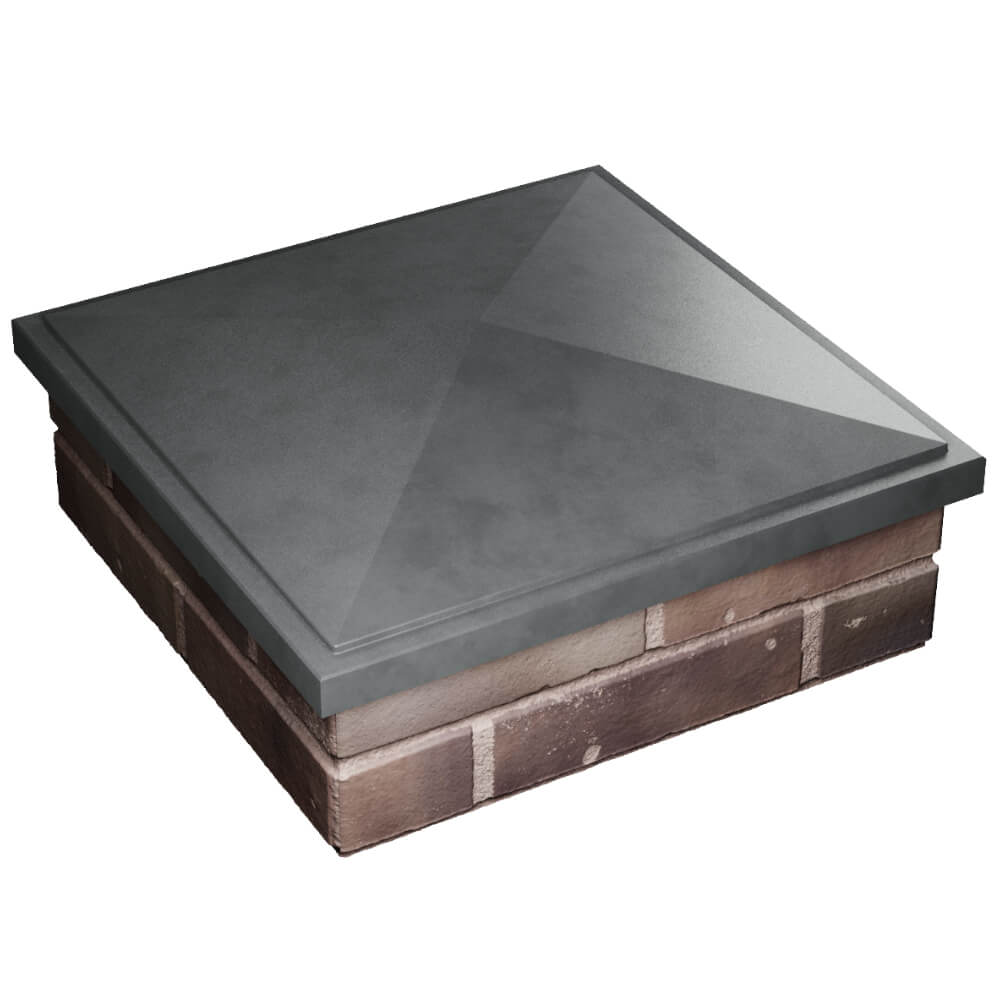 Колпак Zking БонаМоно Серый на столб 2х2 кирпича (515х515, 530х530мм) в Рубцовске фото