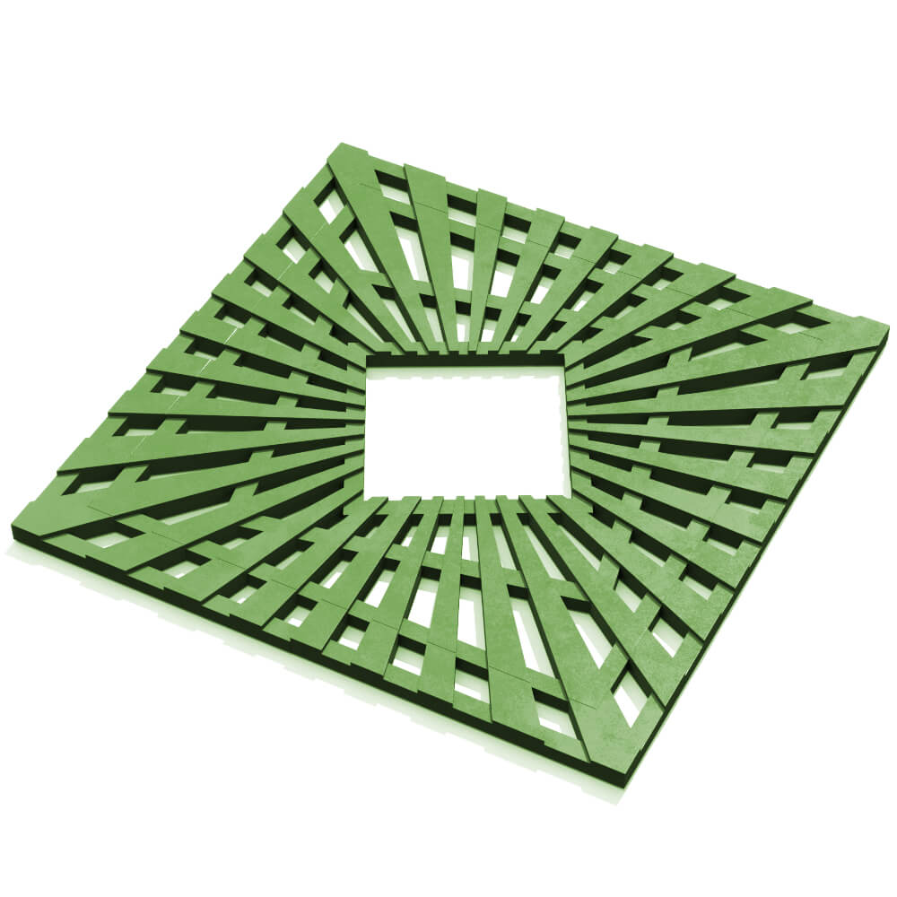 Приствольная решетка для дерева ZKING ATMOSPHERE 1.2х1.2м Зеленая в Рубцовске фото