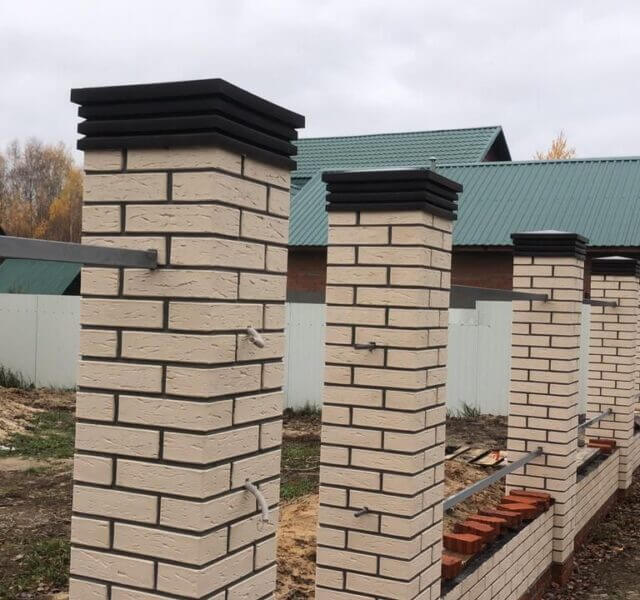 Колпак Zking Бона ХайТек Коричневый на столб 1.5х1.5 кирпича (385х385мм) в Рубцовске фото