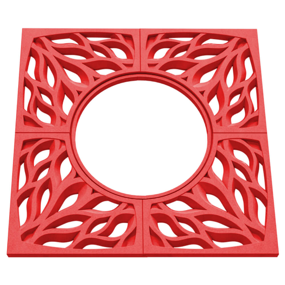 Приствольная решетка для дерева ZKING CRUST 1.2х1.2м Красная в Рубцовске фото