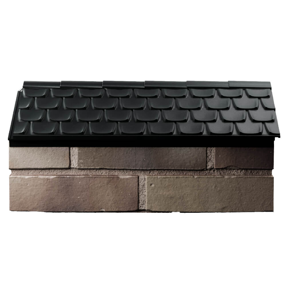 Парапет Zking Эльбрус Черный с посадкой на 1 кирпич (255мм) в Рубцовске фото