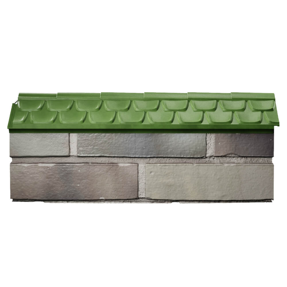 Парапет Zking Эльбрус Зеленый с посадкой на 0.5 кирпича (130мм) в Рубцовске фото