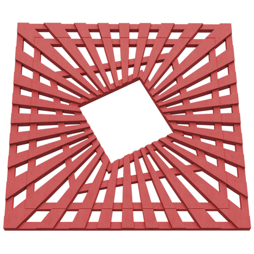 Приствольная решетка для дерева ZKING ATMOSPHERE 1.2х1.2м Красная в Рубцовске фото