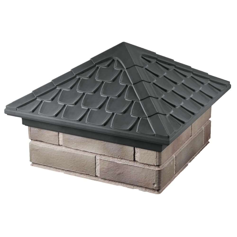 Колпак Zking Эльбрус Серый на столб 1.5х1.5 кирпича (385х385мм) в Рубцовске фото