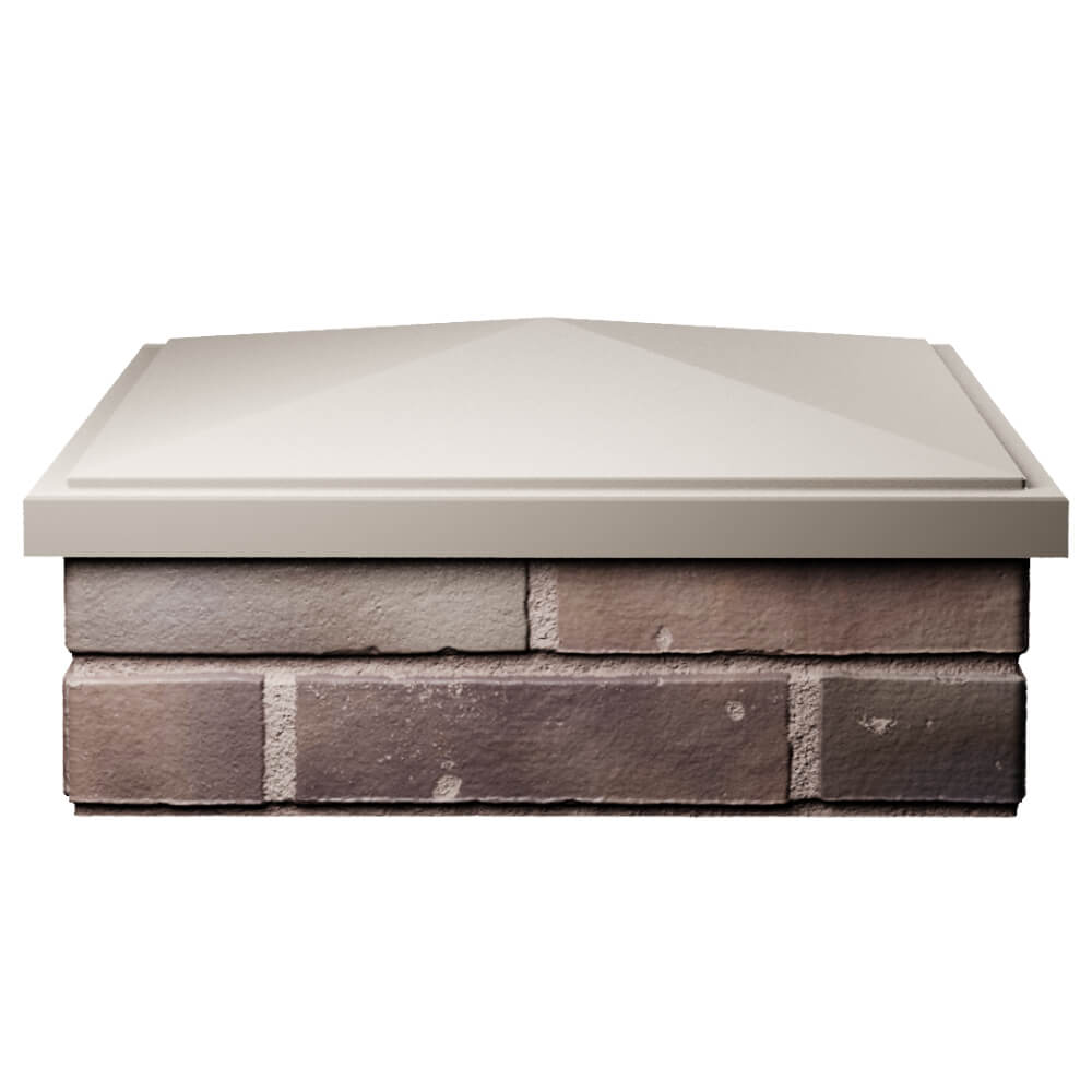 Колпак Zking БонаМоно Бежевый на столб 2х2 кирпича (515х515, 530х530мм) Рубцовск фото