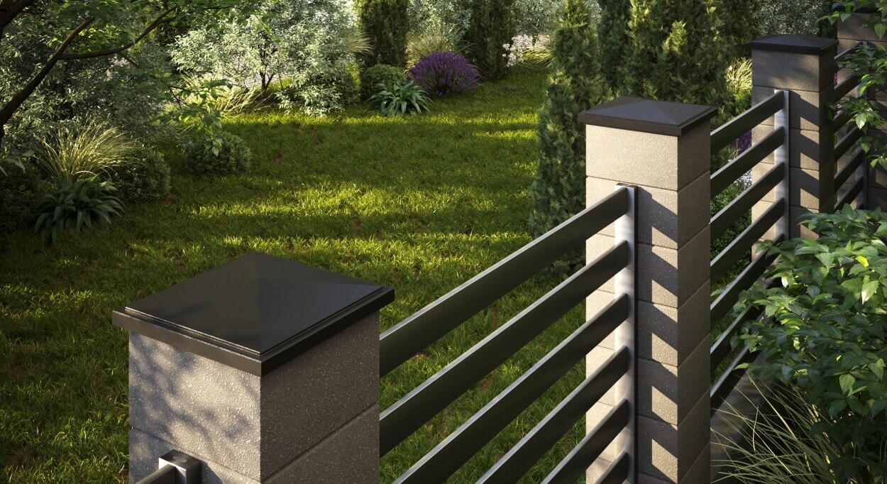 Колпак Zking БонаМоно Коричневый на столб 1.5х1.5 кирпича (385х385, 400х400мм) в Рубцовске фото