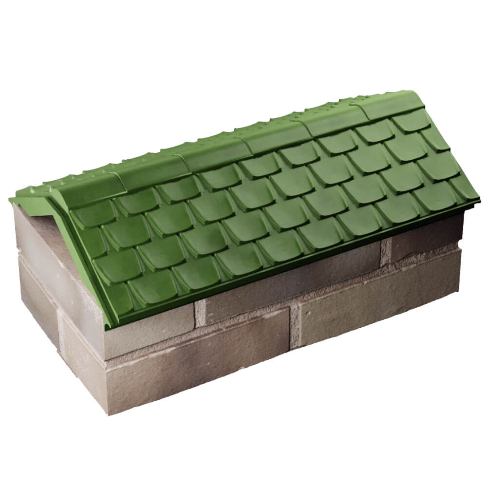 Парапет Zking Эльбрус Зеленый с посадкой на 1 кирпич (255мм) в Рубцовске фото