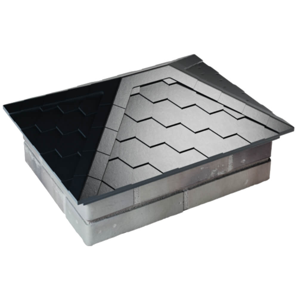 Колпак Zking Эверест Черный на столб 2х1.5 кирпича (520х390мм) Рубцовск фото