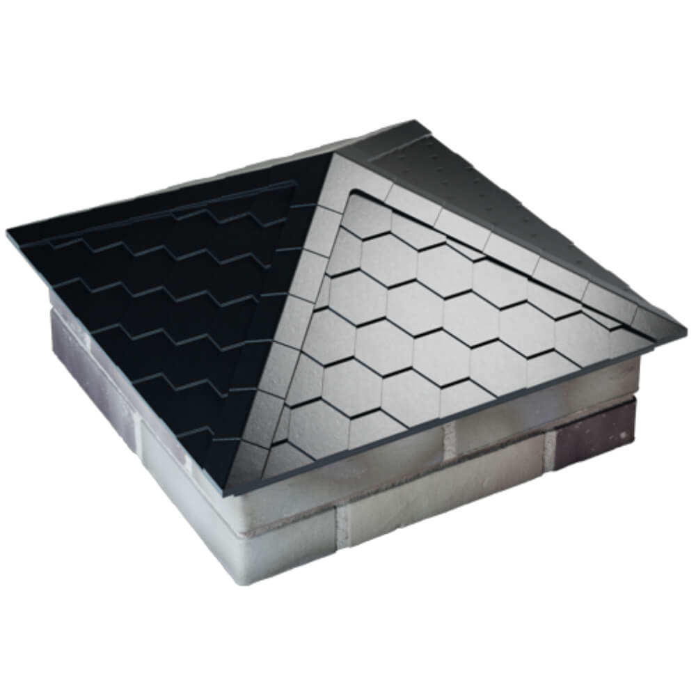 Колпак Zking Эверест Черный на столб 2х2 кирпича (535х535мм) Рубцовск фото