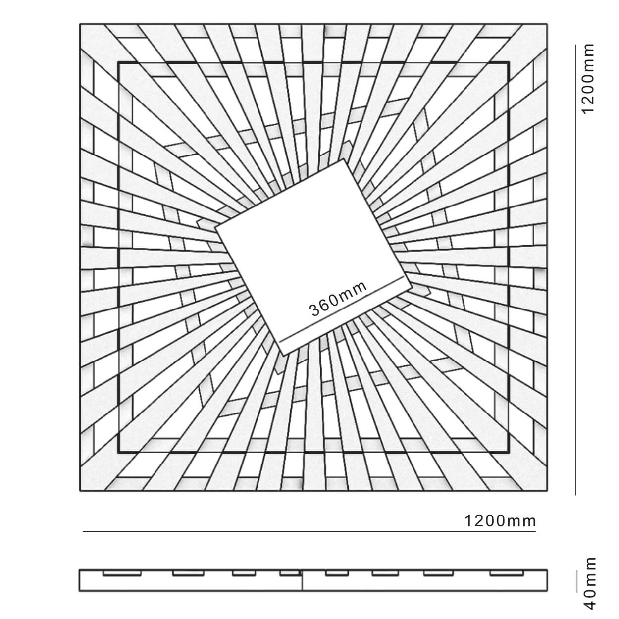 Приствольная решетка для дерева ZKING ATMOSPHERE 1.2х1.2м Черная в Рубцовске фото