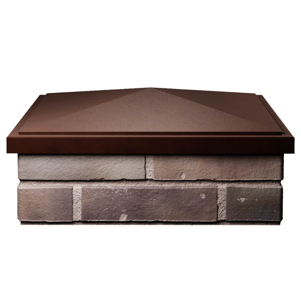 Колпак Zking БонаМоно Коричневый на столб 2х2 кирпича (515х515, 530х530мм) Рубцовск фото