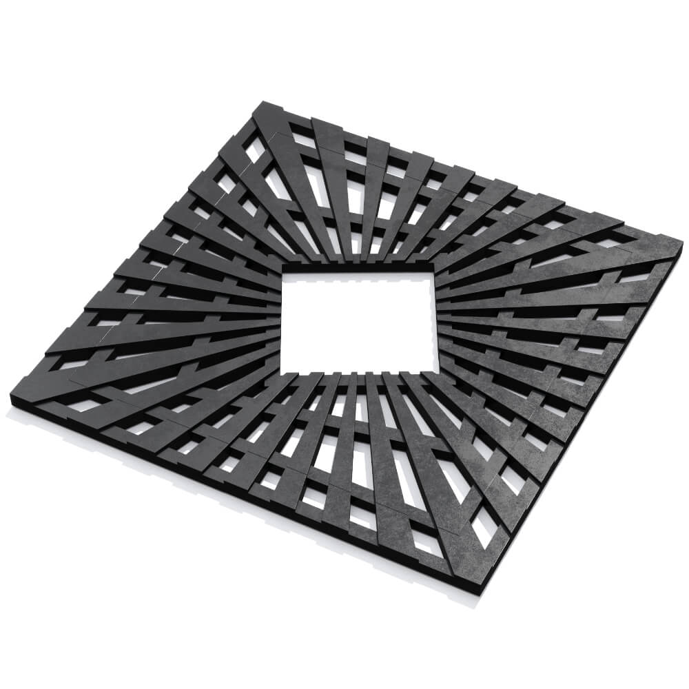 Приствольная решетка для дерева ZKING ATMOSPHERE 1.2х1.2м Черная в Рубцовске фото