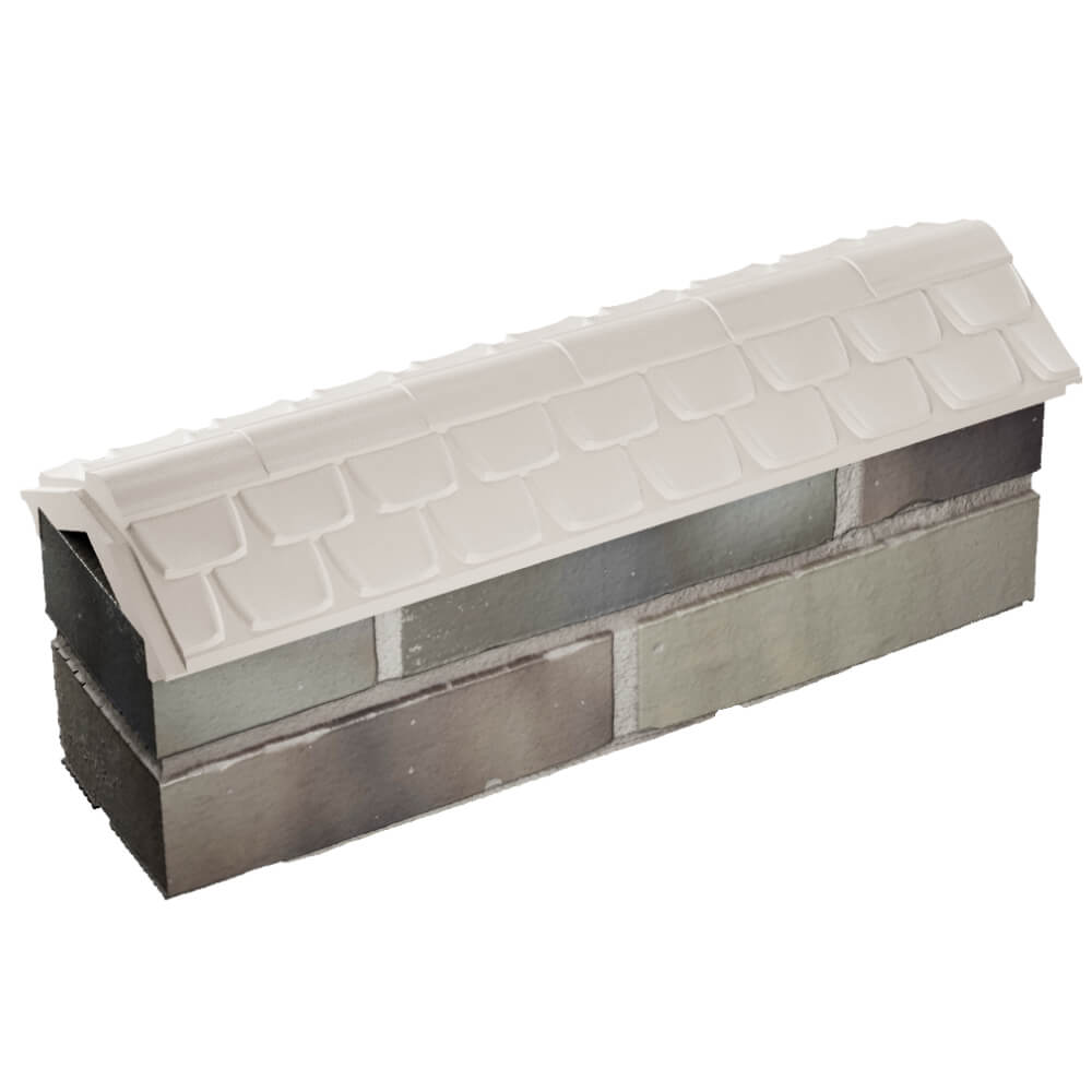 Парапет Zking Эльбрус Бежевый с посадкой на 0.5 кирпича (130мм) в Рубцовске фото