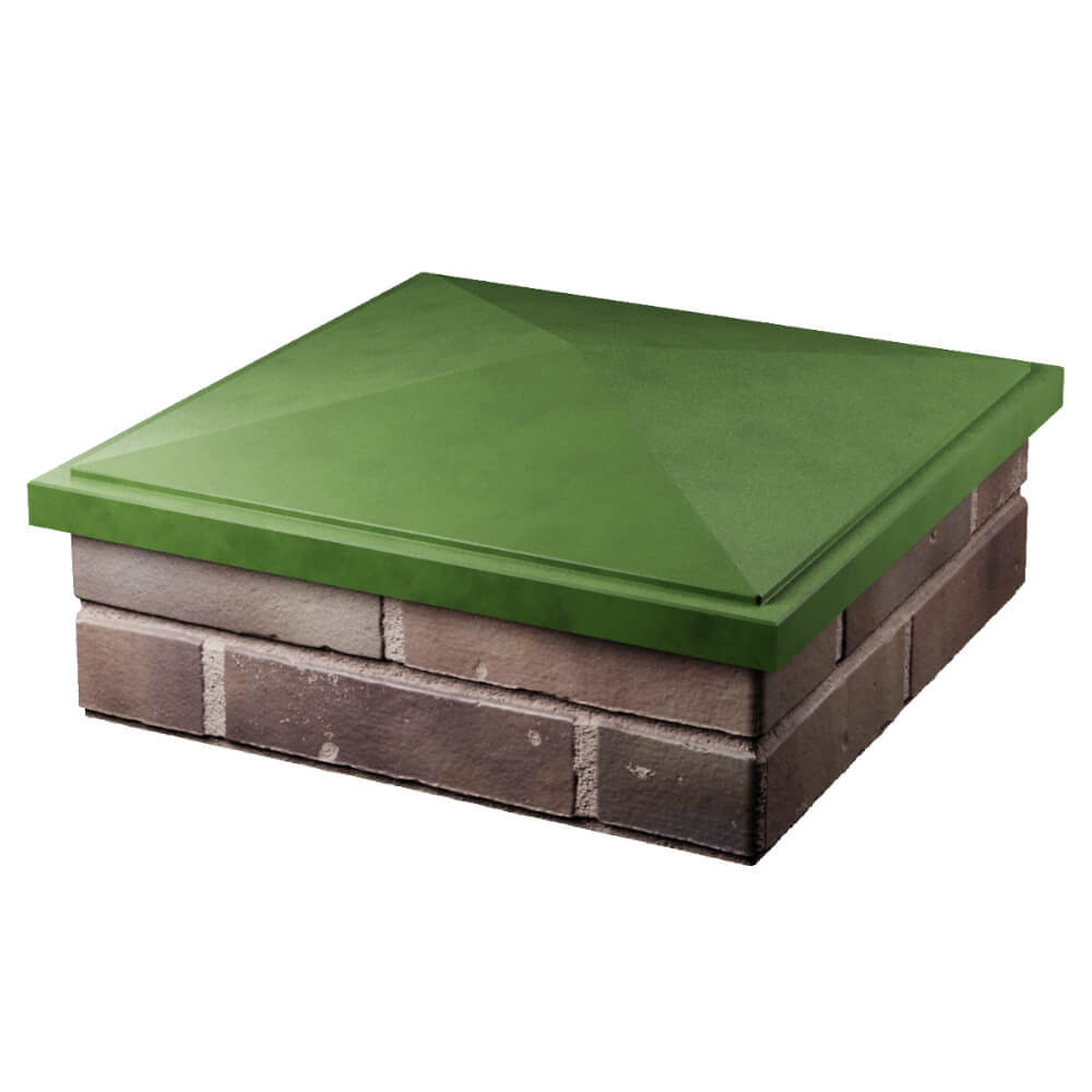 Колпак Zking БонаМоно Зеленый на столб 2х2 кирпича (515х515, 530х530мм) в Рубцовске фото