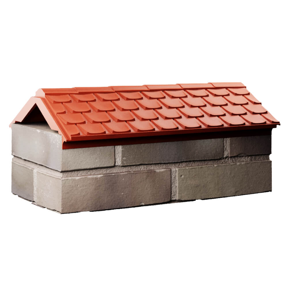 Парапет Zking Эльбрус Красный с посадкой на 1 кирпич (255мм) Рубцовск фото