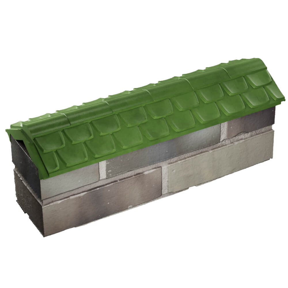 Парапет Zking Эльбрус Зеленый с посадкой на 0.5 кирпича (130мм) в Рубцовске фото